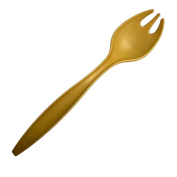 Tupperware Kitchen Vintage Yellow Tupperware 2 Fork Spoon Spatula